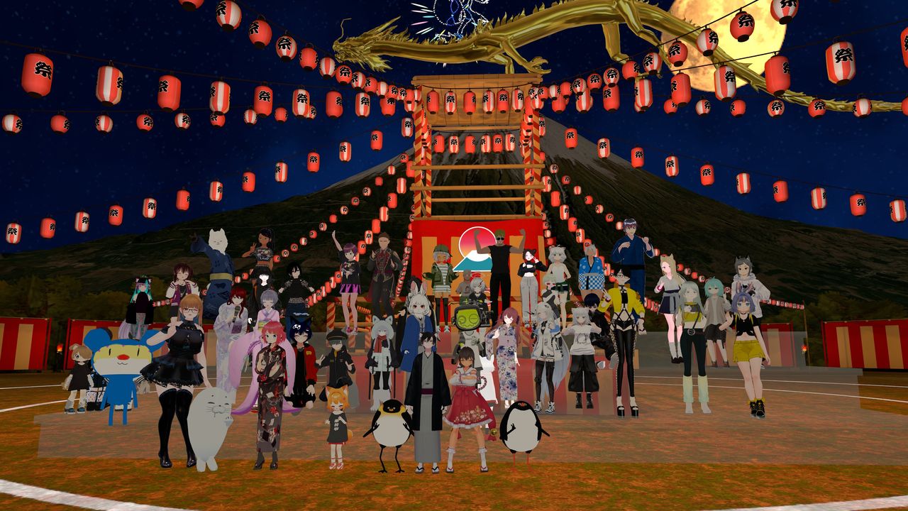 昨年のフジヤマ納涼祭 集合写真